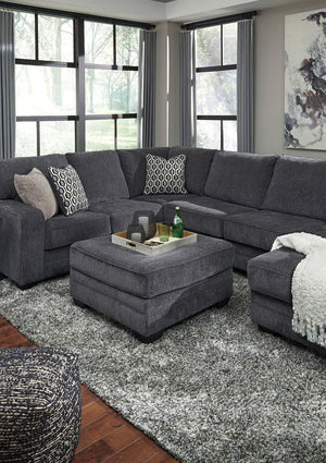  the sectionalâ€™s slate gray upholster