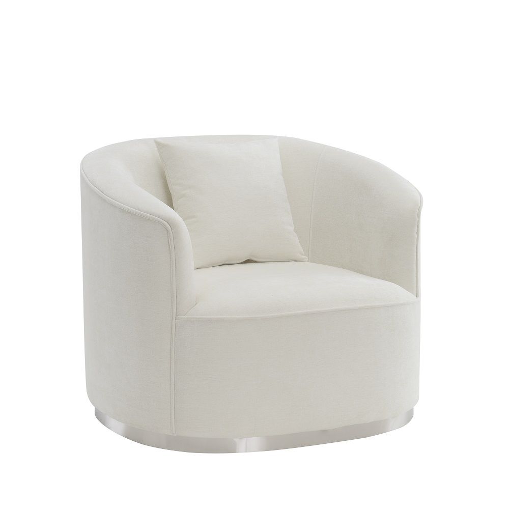 Seat Construction: Pocket Coil Tight Seat & Back Cushion Accent Pillow Included Wooden Inner Frame Metal Plate Legs