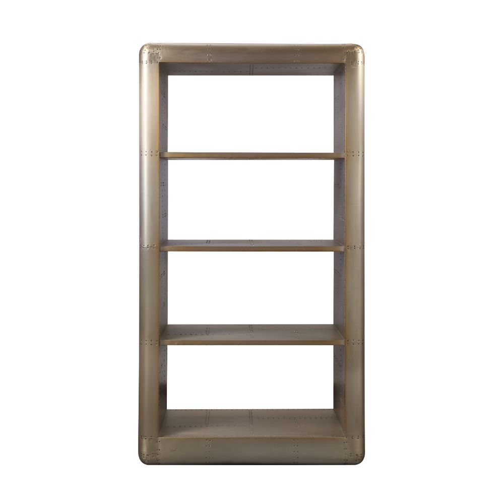Switch up your style in the storage space in your office area with the clean-lined Jennavieve bookcase, a perfect addition for achieving a contemporary look. Whether you accommodate decorative items or organizing books and magazine, having large surface s
