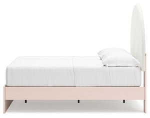 Wistenpine - Blush - Full Upholstered Panel Bed