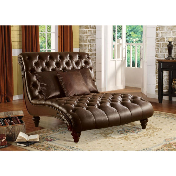  expertly crafted with PU upholstery. Includes classic features button tufted