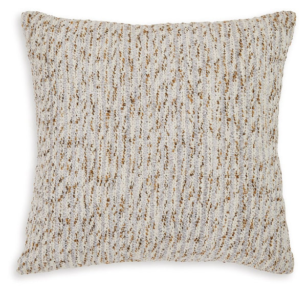 Add a touch of beauty and naturally beautiful depth to your decor. The textured stripes in ivory, gray and gold on this accent pillow create a captivating and modern design. It-'s an added touch of flair that-'s delightfully sophisticated and different.<b