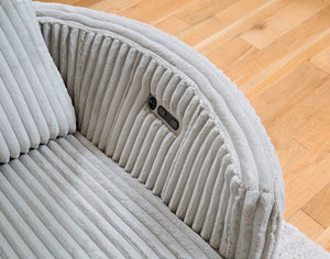 Radius - Power Reclining Sofa And Recliner - Mega Gray