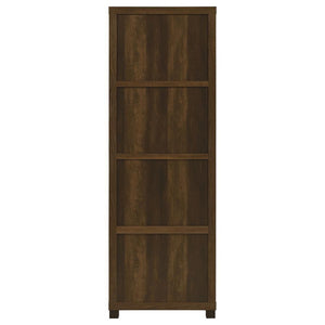 Sachin - 3-Shelf Engineered Wood Media Tower - Dark Pine