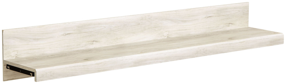 This bridge is made of engineered wood (MDF/particleboard/plywood) and decorative laminate. Pairs with other items in the series to make an entertainment center.<br><br><b>Additional Dimensions</b><br><ul><li>Assembled entertainment center: 0-"</li></ul><
