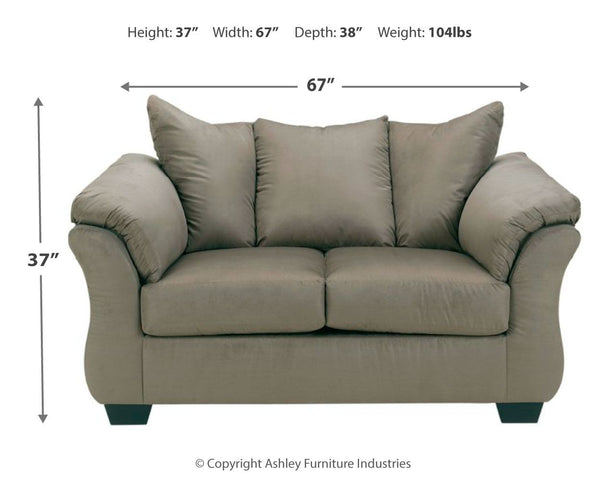 Darcy - Cobblestone - Loveseat