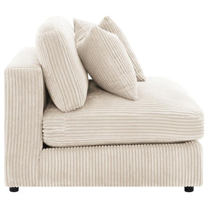 Blaine - Upholstered Armless Chair - Sand