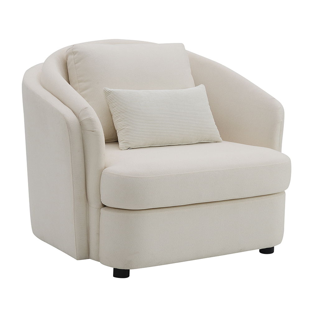 Sink into the embrace of this Mariko sofa with Beige Linen , where elegance meets comfort. Paired with plush pillows, it offers a serene sanctuary for relaxation. Its timeless design enhances any living space, making it a perfect centerpiece for gathering