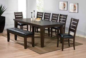 The Urbana Transitional dining collection is generously sized to accommodate 8 in a rectangular dining configuration. Carefully crafted with selected wood and wood veneers in rich walnut finish.<br/><br/><b>Product Features</b><ul><li>TBA</li><li>Case: 1P