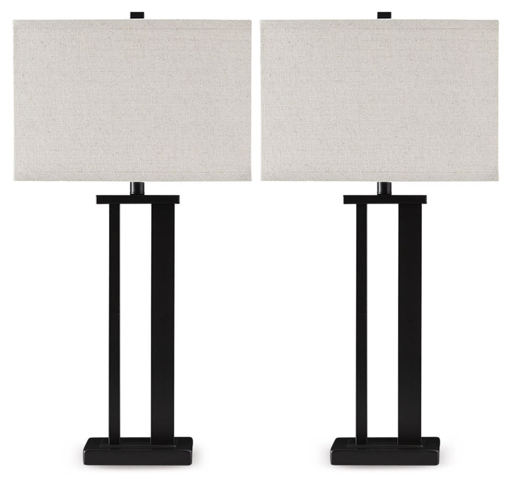 This table lamp lights up your design world. Its bronze-tone metal base with an open silhouette creates engaging negative space. And the linear profile is just what youâ€™ve been craving.<br><br><b>Additional Dimensions</b><br><ul><li>Cord length: 98-"</l