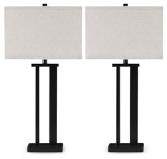 This table lamp lights up your design world. Its bronze-tone metal base with an open silhouette creates engaging negative space. And the linear profile is just what youâ€™ve been craving.<br><br><b>Additional Dimensions</b><br><ul><li>Cord length: 98-"</l