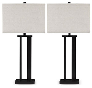 This table lamp lights up your design world. Its bronze-tone metal base with an open silhouette creates engaging negative space. And the linear profile is just what youâ€™ve been craving.<br><br><b>Additional Dimensions</b><br><ul><li>Cord length: 98-"</l