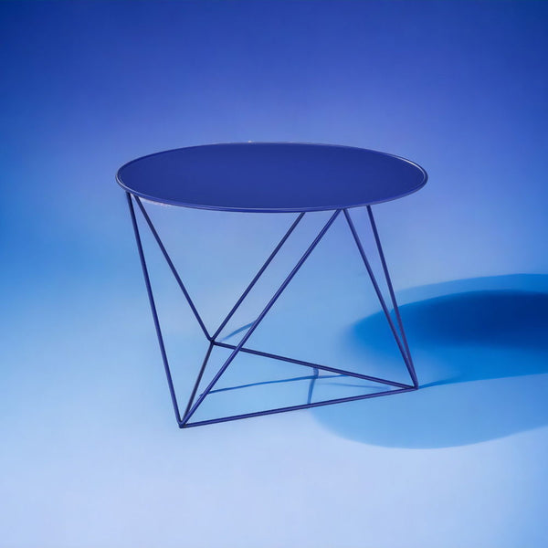Epidia - Accent Table - Blue Finish