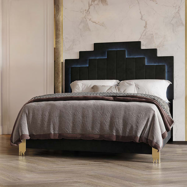 Empire - 6/6 Eastern King Bed - Black