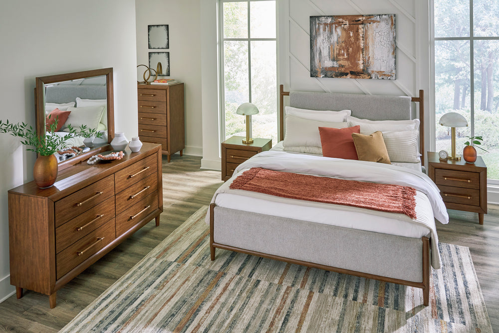 Lyncott - Brown - 6pc Cal King Bedroom Set