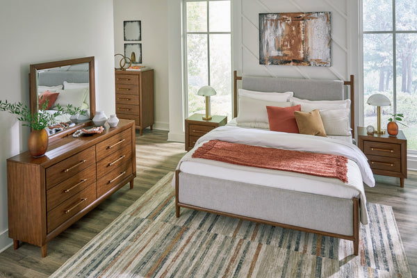 Lyncott - Brown - 6pc Cal King Bedroom Set
