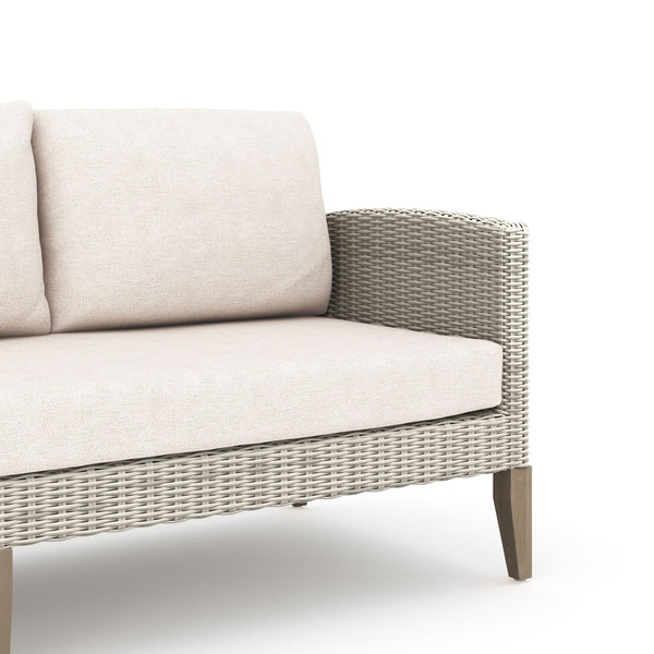 Carezza - 5 Piece Set (Sofa & 2 Club Chairs & 2 Stools) - Light Gray