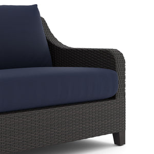 Skye - 2 Piece Outdoor Set (Sofa & Slat Top Coffee Table) - Blue