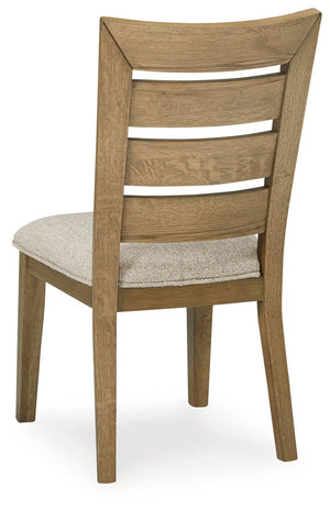 Galliden - Light Brown - Dining Upholstered Side Chair (Set of 2)