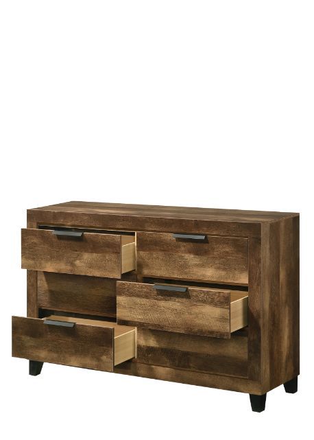 Create a cozy environment with the Morales storage bed. The neutral rustic brown finish creates an inviting atmosphere, perfect for creating your ideal color scheme with linens and throw pillows. The footboard has two convenient drawers to maximize the sp