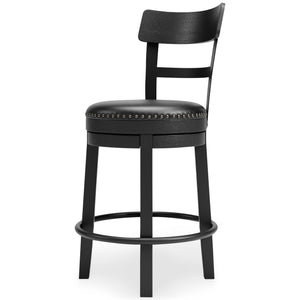 Valebeck - Black - UPH Swivel Barstool