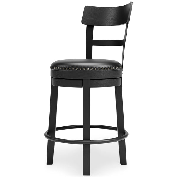 Valebeck - Black - UPH Swivel Barstool