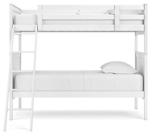 Nextonfort - White - Twin Over Twin Bunk Bed