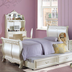 Pearl - Twin Bed - Pearl White