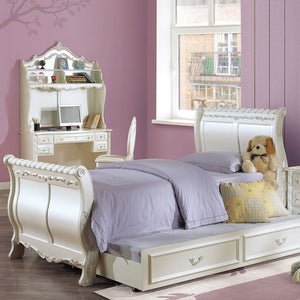 Pearl - Twin Bed - Pearl White