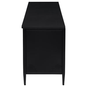 Amherst - 2-Door 70## Metal TV Stand Media Console - Black