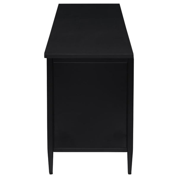 Amherst - 2-Door 70## Metal TV Stand Media Console - Black