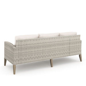 Carezza - 5 Piece Set (Sofa & 2 Club Chairs & 2 Stools) - Light Gray