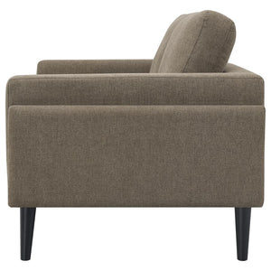 Rilynn - Upholstered Track Arm Loveseat - Brown