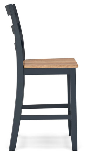 Gesthaven - Natural / Blue - Barstool (Set of 2)