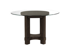 The Cityscape Glass Top Dining Table combines modern design with long-lasting durability, making it an ideal addition to any dining area. Crafted from a blend of Rubberwood solids, manufactured woods, and real Oak veneers, this table offers the strength a