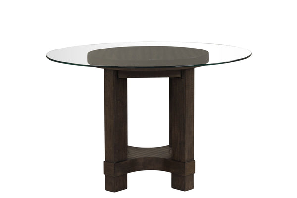 The Cityscape Glass Top Dining Table combines modern design with long-lasting durability, making it an ideal addition to any dining area. Crafted from a blend of Rubberwood solids, manufactured woods, and real Oak veneers, this table offers the strength a