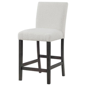 Alba - Boucle Upholstered Counter Chair (Set of 2) - White
