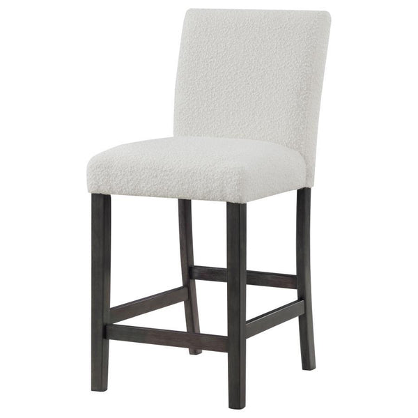 Alba - Boucle Upholstered Counter Chair (Set of 2) - White