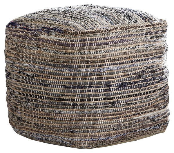 Every bit as practical as it is pretty. This boho-chic pouf is a spare seat, ottoman, end table and eye candy all in one. A perfect addition to your living space, bedroom or even the home office.<br/><br/><b>Product Features</b><ul><li>Cotton/hemp cover</