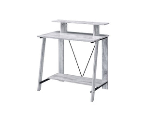 Expore your inspiration and creativity in a warm, soothing vibe that the Nypho Desk brings to your office. Filled with cozy tone and natural textures. the desktop is all crafted from wood in a homey and rustic finish. Designed with a stylish -"V-" shape, 