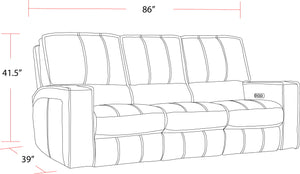Rockford - Power Reclining Sofa And Loveseat - Verona Saddle