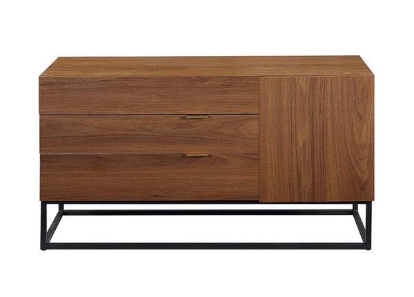 Walden - Console Table - Walnut & Black Finish