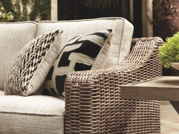  the high-style/low-maintenance seating entices with plush