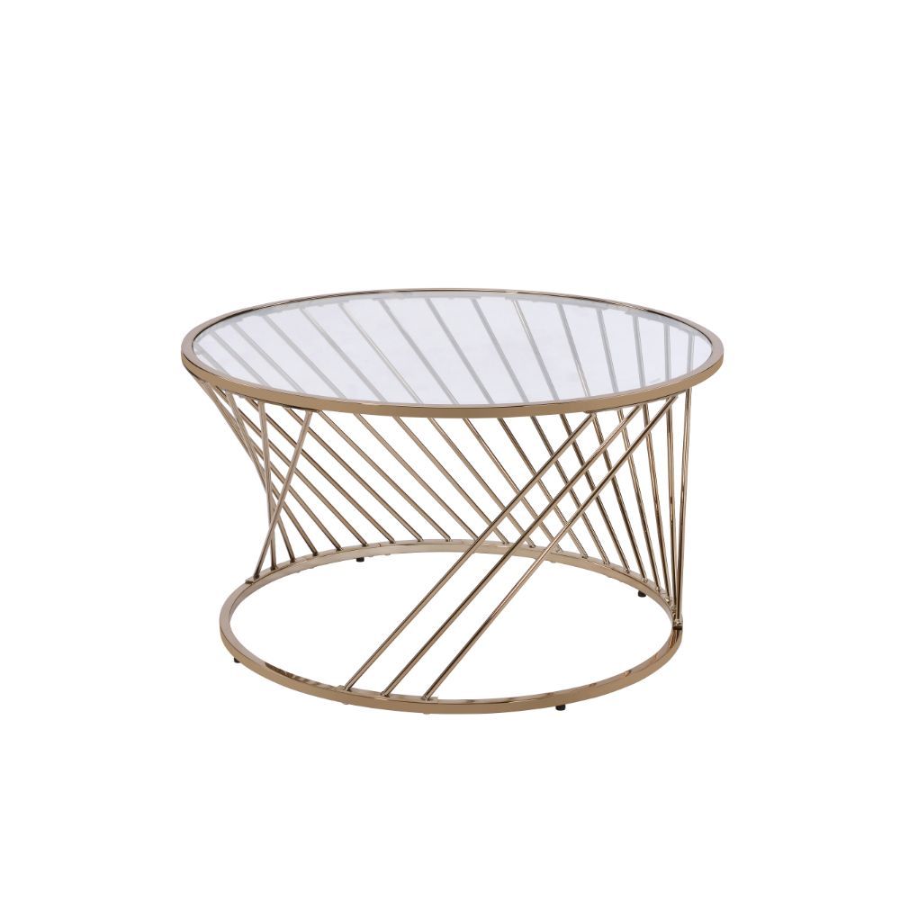 Combining sturdy metal frame and a tempered glass top, this Bluelipe occasional set offers a unique style. Its twisted base creates dimensional interest from every angle and adds a touch of vivacity to the atmosphere while the beautiful glass top provides