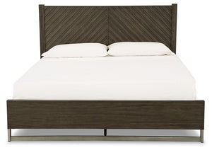 Arkenton - Grayish Brown - Queen Panel Bed