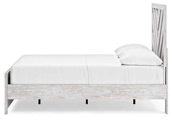 Cayboni - Whitewash - Full Panel Bed