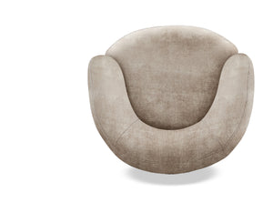 Carina - Swivel Barrel Chair - Miami Mink
