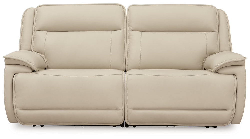 This power reclining sectional loveseat is the perfect combination of sleek style and thoughtful functionality. Engineered for comfort and convenience, it offers concealed storage compartments and endless relaxation. From movie nights to family gatherings