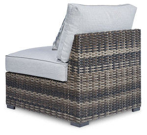 Harbor Court - Gray - Armless Chair w/Cushion (Set of 2)