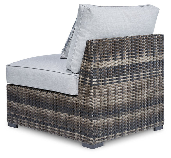 Harbor Court - Gray - Armless Chair w/Cushion (Set of 2)